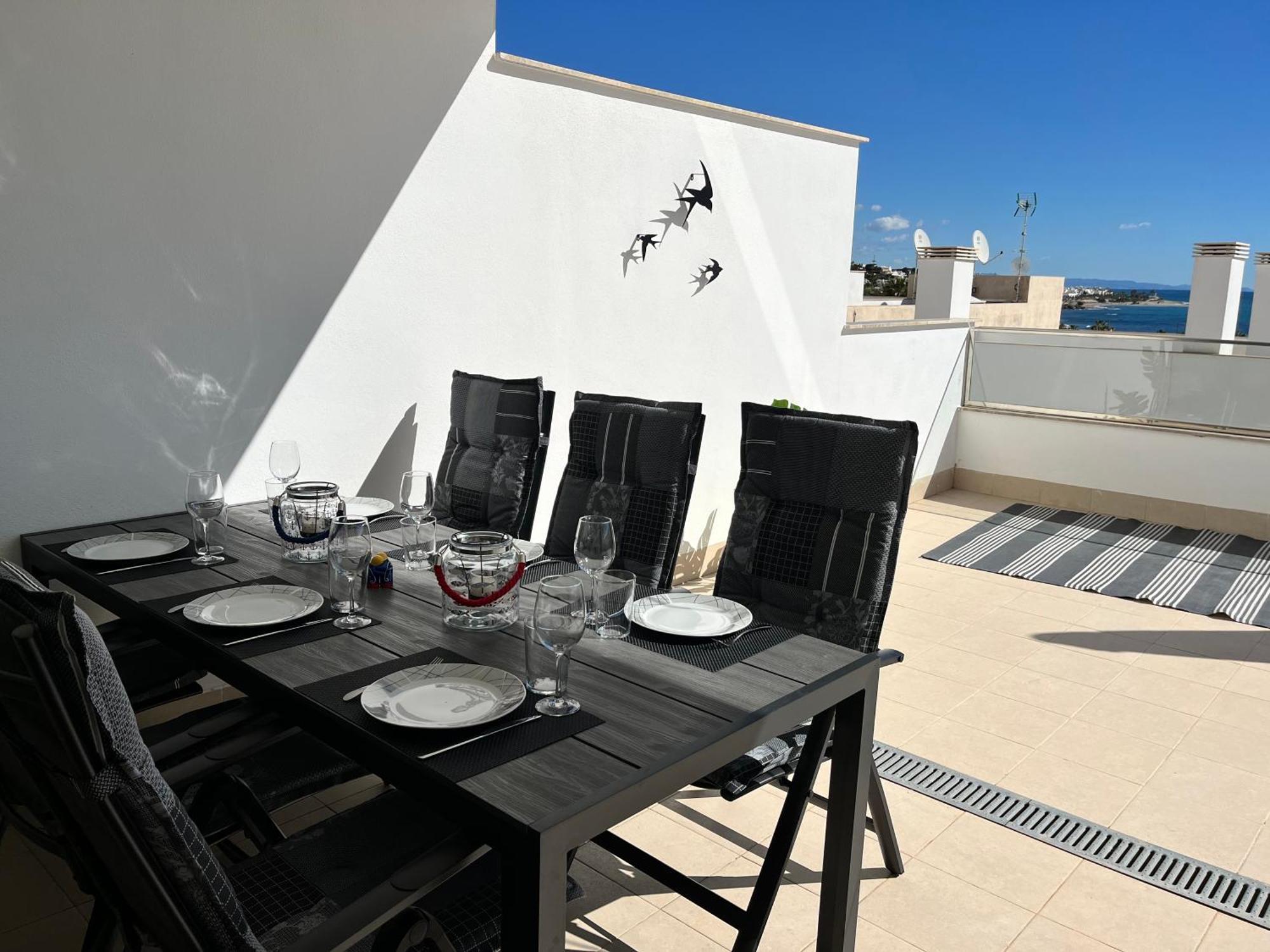 Lovely New Luxery Beach Apartment In Mojacar Playa Next To The Best Beach Exterior foto